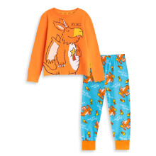 (18-24 Months) Gruffalo & Friends Zog Long Sleeve Long Leg Pyjama Set (Unisex Kids Orange)