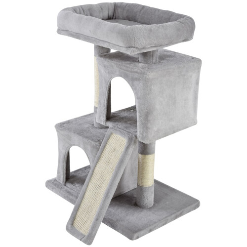 Cat Tree for Indoor Cats 81cm Cat Scratching Post Scratch Board Kitten Tower Climbing Frame Grey 1