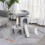 Cat Tree for Indoor Cats 81cm Cat Scratching Post Scratch Board Kitten Tower Climbing Frame Grey 4