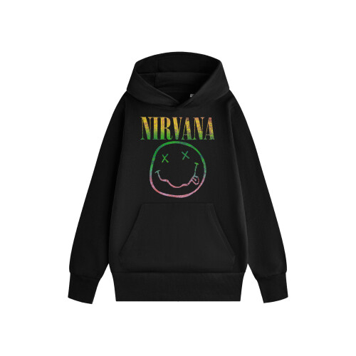 (Large) Nirvana Hoodie (Unisex Black)