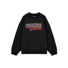 (Large) Sonic the Hedgehog Sweatshirt (Mens Black)