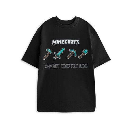 Minecraft (Medium) Minecraft Short Sleeved T-Shirt (Mens Black)