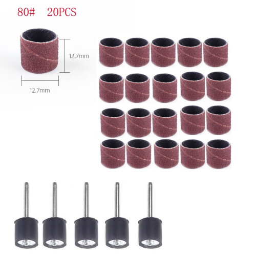 Sanding Drums Kit 40-320 Grit 25 pcs