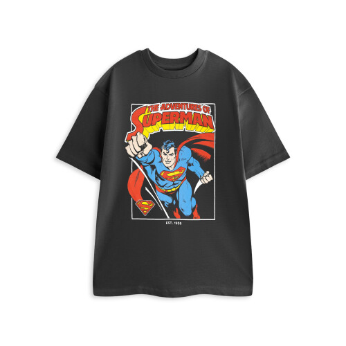 DC Comics (Medium) DC Comics Superman Short Sleeved T-Shirt (Mens Grey)