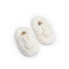 (10 UK Child) Miffy Mule Slippers (Girls White)