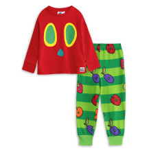 (2-3 Years) Eric Carle Long Sleeve Long Leg Pyjama Set (Unisex Kids Red)