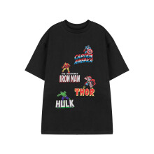 (XXX-Large) Marvel Avengers Short Sleeved T-Shirt (Mens Black)
