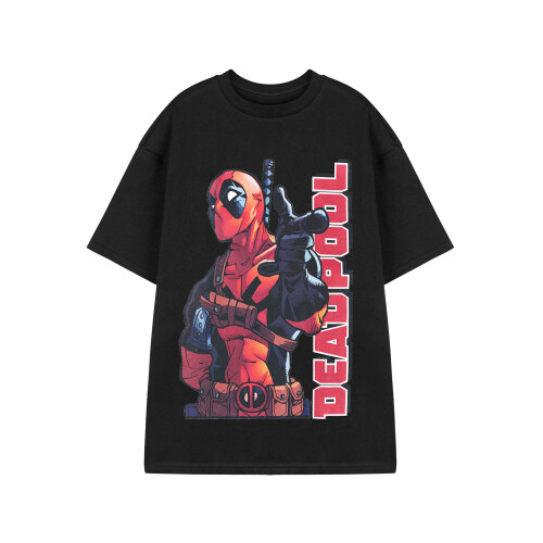 Marvel (Large) Marvel Deadpool Short Sleeved T-Shirt (Mens Black)