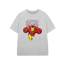 (5-6 Years) Marvel Short Sleeved T-Shirt (Boys Grey)