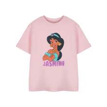 (5-6 Years) Disney Princess Short Sleeved T-Shirt (Girls Pink)