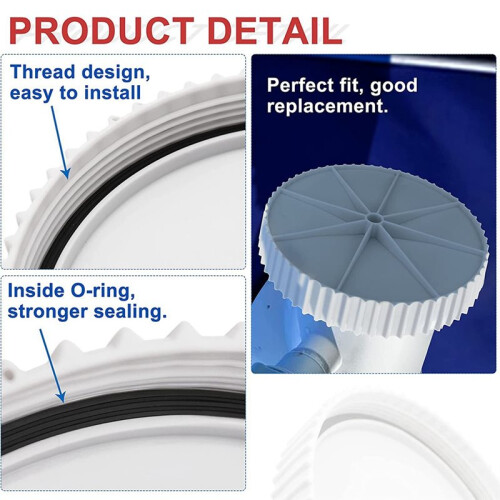 Skimmer Pump Conversion Kit for SFX1000 SFX1500, Sand Pump Housing Cap with Seal 2