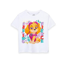 (7-8 Years) Paw Patrol Short Sleeved T-Shirt (Girls White)