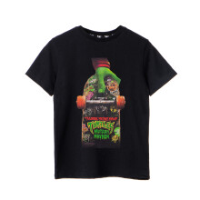 (11-12 Years) Teenage Mutant Ninja Turtles Short Sleeved T-Shirt (Boys Black)