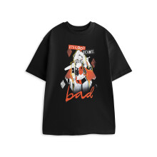 (Large) DC Comics Harley Quinn Short Sleeved T-Shirt (Unisex Black)