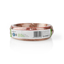 Câble d'alimentation | 2x 0.75 mm² | CCA | 15.0 m | Rund | PVC | Transparent | Emballage