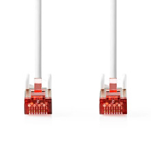 Câble réseau CAT6 | RJ45 mâle | RJ45 mâle | S/FTP | 5.00 m | Rond | LSZH / PVC | Blanc | Blister Pack