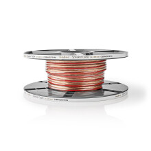 Câble de raccordement | 2x 4.00 mm² | Câble de raccordement | 15.0 m | Rond | PVC | Transparent | Enrouleur