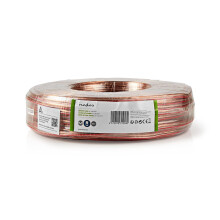 Câble d'alimentation | 2x 1.50 mm² | CCA | 100.0 m | Rund | PVC | Transparent | Emballage