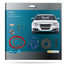 Kit de connexion audio pour voiture | 800 W | Plaqué or | Blister