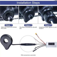 Sensore di Assistenza Magnetica A Doppio Effetto Hall Integrato Montato A Sinistra per Sistema di Assistenza Elettrica per Biciclette