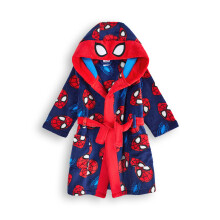 (5-6 Years) Marvel Spiderman Hooded Bathrobe (Boys Red)