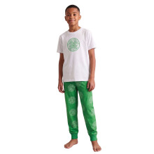 (13-14 Years) Celtic Short Sleeve Long Leg Pyjama Set (Boys Green)