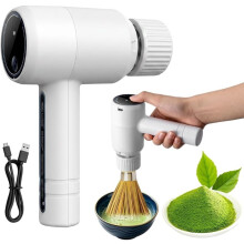 Matcha Whisk Electric, 3 Speeds, Electric Matcha Frother Kitchen Helper, Rechargeable, for Latte, Cappuccino, Green Tea