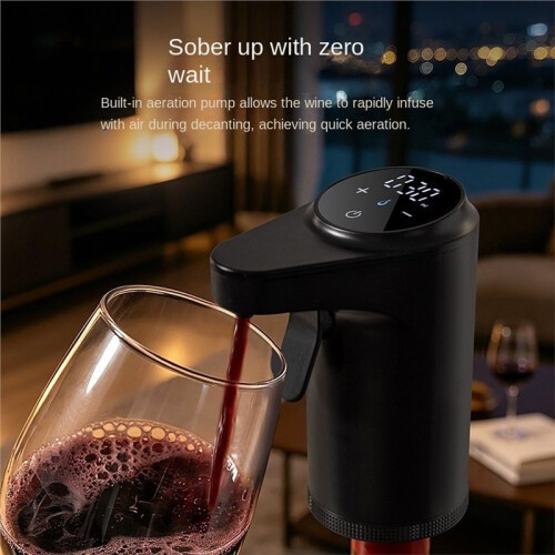 Electric Wine Dispenser with Aerator, Automatic Wine Dispenser Machine with 1-999 ML Adjustable Pour Control, White 2