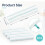 4pc Replacement Microfiber Covers for  Window Cleaner M & Window Frame Cleaner L, Washable ,for Glass, Mirrors 6