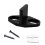 Black Adjustable Floor Guide for Sliding Barn Door Carbon 1