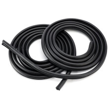 2Pcs Front/Rear Door Rubber Seal Weatherstrip for H2 2003-2009 25910529, 25977404, 15131022, 15184345, 25868674