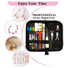 Kit di Forniture per Creazione di Gioielli, Componenti e Strumenti per Riparazione di Gioielli DIY, Creazione di Perline, Orecchini e Anelli