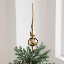 Vintage Christmas Tree Topper Sequins Twinkling Ornament