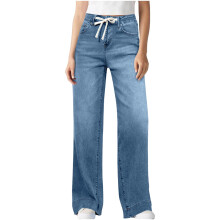 Women's High Waist Stretch Denim Jeans Wide Leg Vintage Y2K