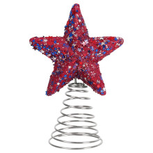 Glitter Star Tree Topper 4th of July Independence Day