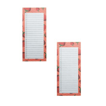 Magnetic Notepads Fruit Design 2 Pcs Full Magnet Back