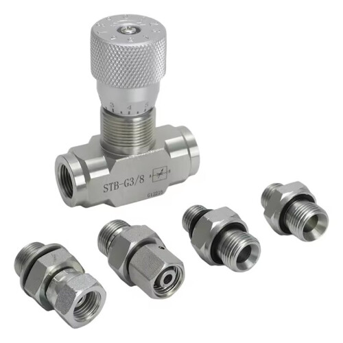 3/8" Flowing Control Valve STB-G3/8 L08 Hydraulic Speed Regulator for  Excavator