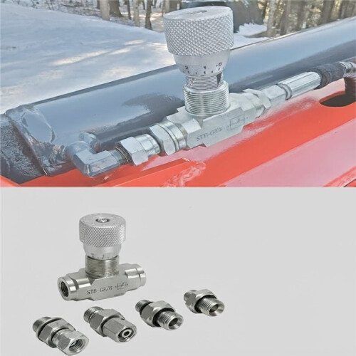 3/8" Flowing Control Valve STB-G3/8 L08 Hydraulic Speed Regulator for  Excavator 1