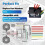 1set Universal Radiator Fan Controller  12V, Adjustable Electric Cooling Fan Thermostatic Relay Kit A 2