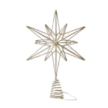 LED Christmas Tree Topper Star Iron Five-Pointed