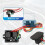 1set Universal Radiator Fan Controller  12V, Adjustable Electric Cooling Fan Thermostatic Relay Kit A 5