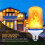 LED Dynamic Flame Effect Light E27 E26 B22 E14 Lamp Decorative Light for Bar Hotel Restaurant Party B 4