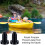Kayak Waterproof Drain Plug Rubber Black 2 pcs 6