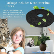 Aktivkohlefilter für Versteckte Katzenstreu-Box 6 Stück Ersatz für Katzenstreu-Box