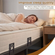 6 Pcs Mattress Slide Stopper Bed Frame Brackets Metal Anti Slip Fastener Adjustable Furniture Sliding Prevention