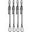 Conjunto de 4 Cordas Elásticas Ajustáveis com Gancho, Resistentes, para Uso Externo, Embalamento de Cargas e Camping. 2