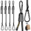 Conjunto de 4 Cordas Elásticas Ajustáveis com Gancho, Resistentes, para Uso Externo, Embalamento de Cargas e Camping. 7
