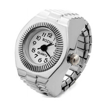 Ring Watch Quartz Analog Round Elastic Love Watch