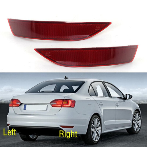 1Pair Car Rear Bumper Reflector Light Warning Lamp for   A6 2011-2014 EU Version Reverse Fog Light Reflector 2