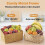 Woven Storage Baskets for Organizing,Rectangular Wicker Nesting Baskets for Shelves, Bathroom, Pantry, Closet, Kitchen 4